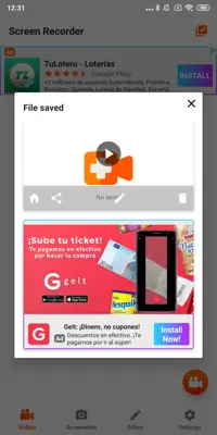 Screen Recorder android App screenshot 2